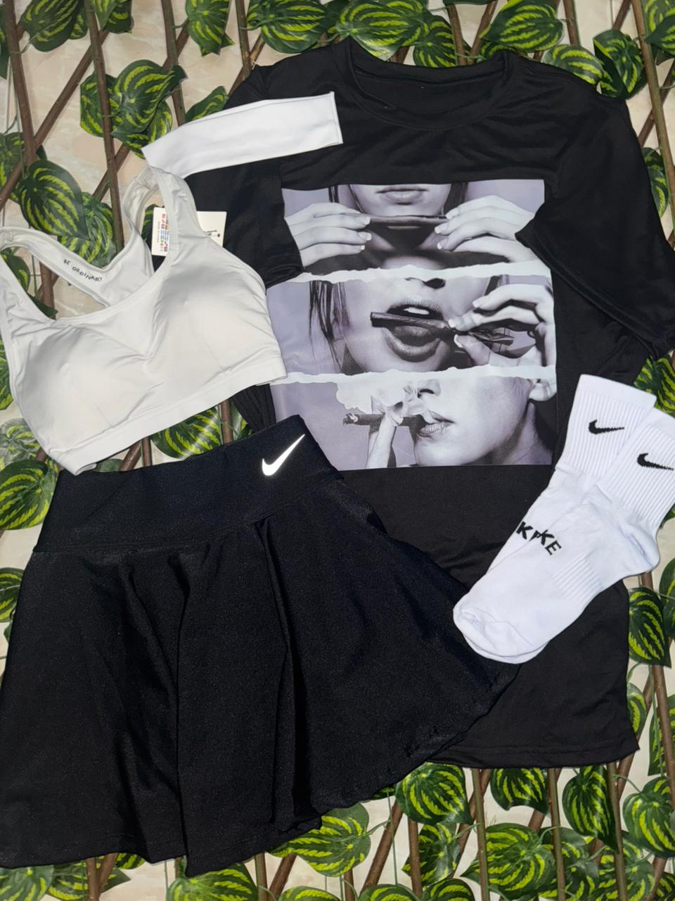 Set Bad Girl 5 piezas (Falda short)